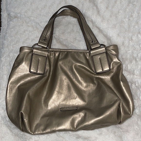 NINE WEST Nine & Co. Gold/Bronze/Metallic Hobo handbag. Like new condition. - Picture 6 of 16